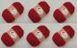 Preview: 6 x Weihnachtsstern mit Salsa Red  Glitzer (132) - 300g (Fädigkeit nach Wahl)