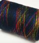 Preview: Zartes Regenbogen Beilaufgarn Multicolore-Black  - 2000m