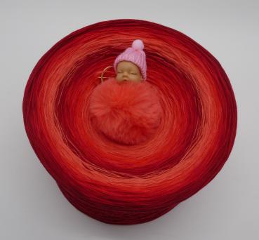 Preview: Gigantischer Bobbel - Red Roses (Baby Anhänger inkl.)