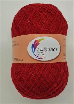 Preview: 6 x Weihnachtsstern mit Salsa Red  Glitzer (132) - 300g (Fädigkeit nach Wahl)