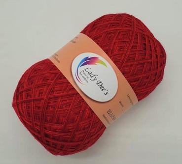 Preview: 6 x Weihnachtsstern mit Salsa Red  Glitzer (132) - 300g (Fädigkeit nach Wahl)