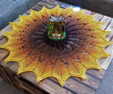 Häkelanleitung Sternchendecke "Sonnenkuss" von Lady Dee's Traumgarne