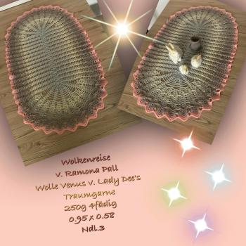 Häkelanleitung Tischläufer "Wolkenreise" von Lady Dee's Traumgarne