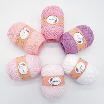 Preview: 5 Uni Lacegarne + 1 Knäul geschenkt - 300g - (08-18-23-54-55-57)