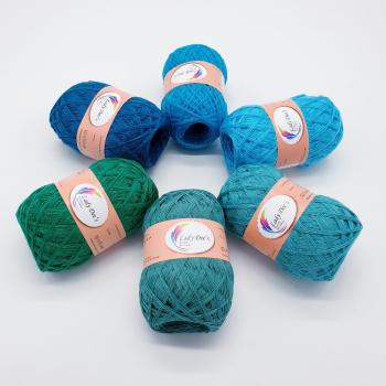 5 Uni Lacegarne + 1 Knäul geschenkt - 300g - (01-12-22-85-91-113)
