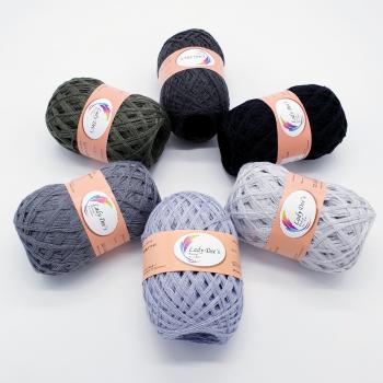 5 Uni Lacegarne + 1 Knäul geschenkt - 300g - (9-16-21-34-42-68)