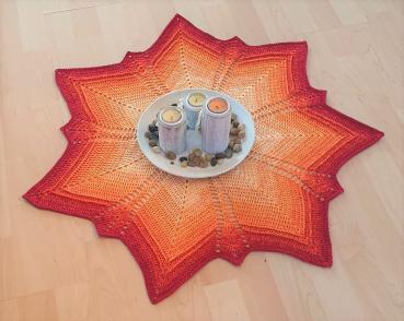 Häkelanleitung Sternchendecke 
