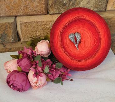 Gigantischer Bobbel - Red Roses (Baby Anhänger inkl.)