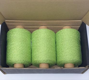 Preview: Glitzer Beilaufgarn Menta/Grün-  3000m - (Packung)