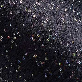 Preview: Pailletten Beilaufgarn Schwarz irisée