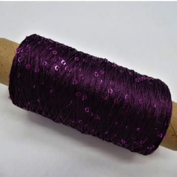 Preview: Pailletten Beilaufgarn Purple