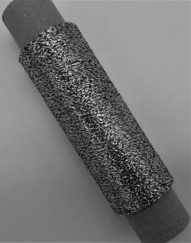 Preview: Lurex Schwarz/Silber - 1000m