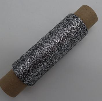 Lurex Schwarz/Silber - 1000m