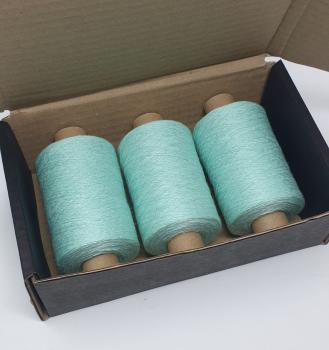Preview: Glitzer Beilaufgarn Mint/Perlmutt/Irisée -  3000m - (Packung)