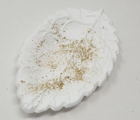 Preview: Kleine Dekoschale, Schmuckschale (Blatt)  aus Keramik