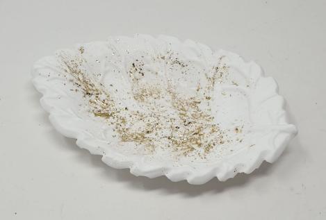 Preview: Kleine Dekoschale, Schmuckschale (Blatt)  aus Keramik