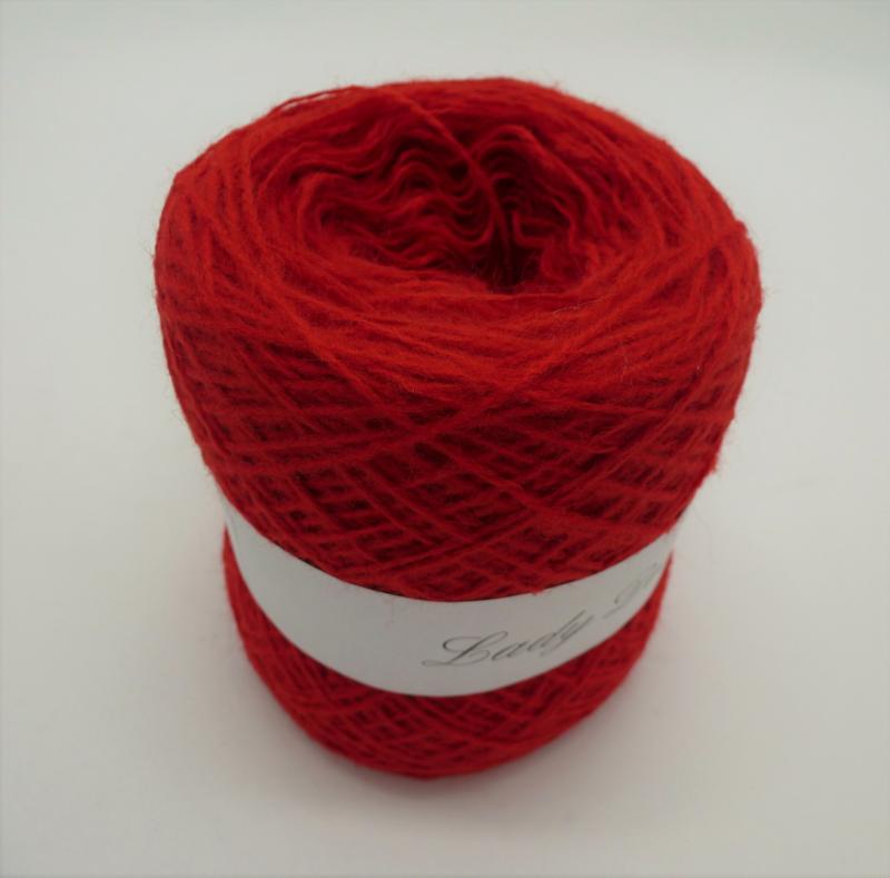 Woll-Acryl-Gemisch - Tomatenrot - 50g - 450m
