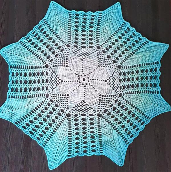 Häkelanleitung Sternchendecke "Blütenstaub" von Lady Dee's Traumgarne
