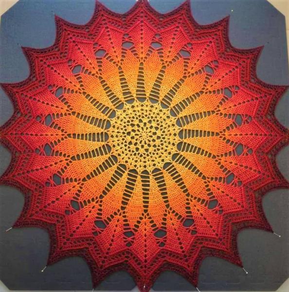 Häkelanleitung Sternchendecke "Sonnenkuss" von Lady Dee's Traumgarne