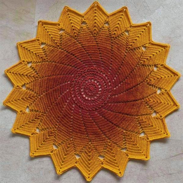 Häkelanleitung Sternchendecke "Wüstenblume" von Lady Dee's Traumgarne