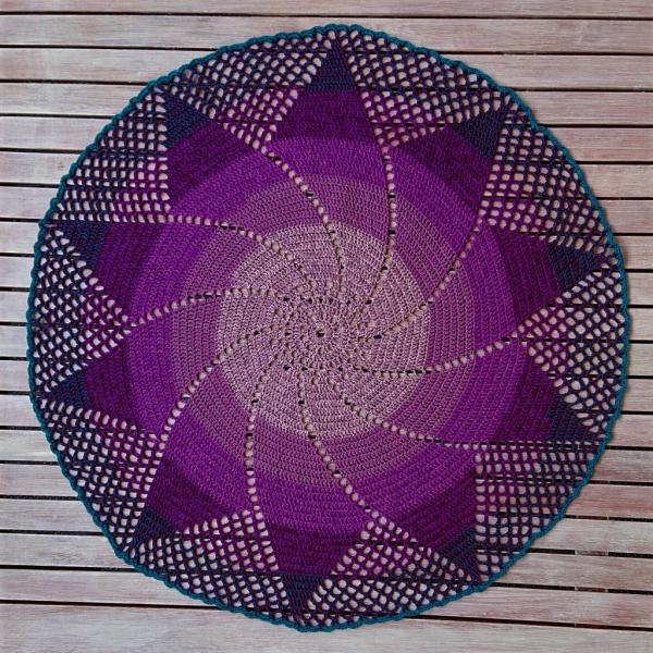 Häkelanleitung Sternchendecke "Windspiel" von Lady Dee's Traumgarne
