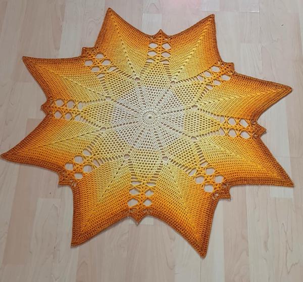 Häkelanleitung Sternchendecke "Astra" von Lady Dee's Traumgarne