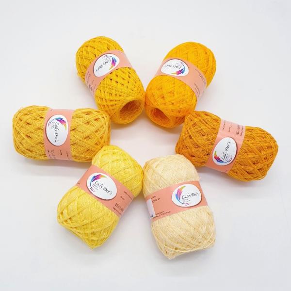 5 Uni Lacegarne + 1 Knäul geschenkt - 300g - (5-46--72-77-103-115)