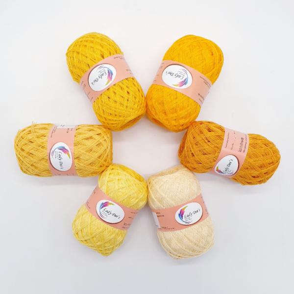 5 Uni Lacegarne + 1 Knäul geschenkt - 300g - (5-46--72-77-103-115)