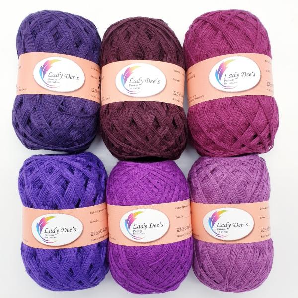5 Uni Lacegarne + 1 Knäul geschenkt - 300g (14-19-32-84-86-90)