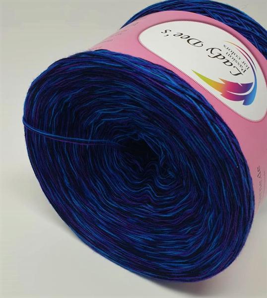 Lady Dee's "Moon Shadow 04" ohne Farbverlauf 4fäd. 250g Bobbel Garn Lace