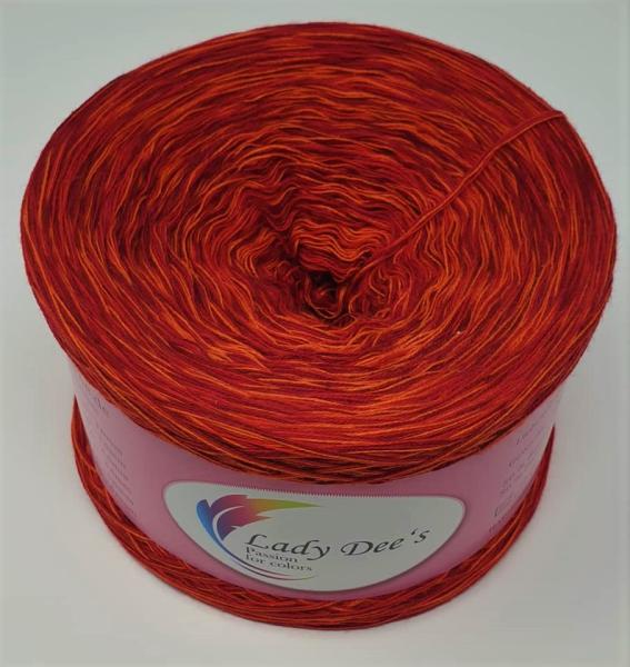 Lady Dee's "Moon Shadow 06" ohne Farbverlauf 4fäd. 250g Bobbel Garn Lace