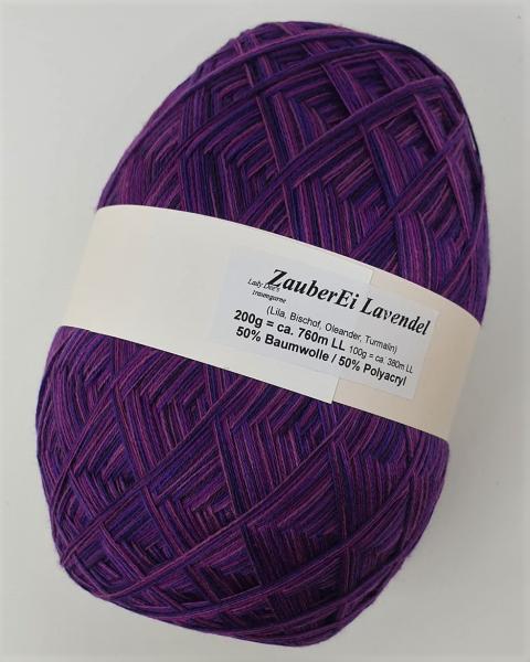Lady Dee's ZauberEi - Lavendel - 200g - 4fädig