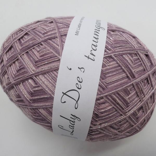 Z041 Lady Dee's ZauberEi Rosenholz mit Glitzer - 200g - 4fädig