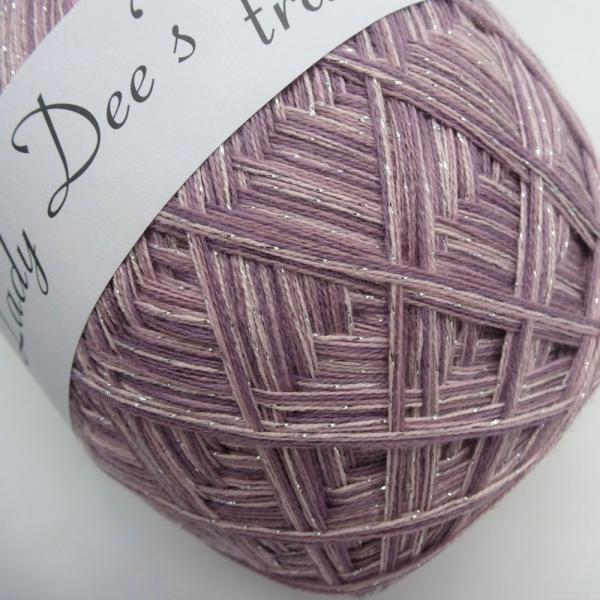 Z041 Lady Dee's ZauberEi Rosenholz mit Glitzer - 200g - 4fädig