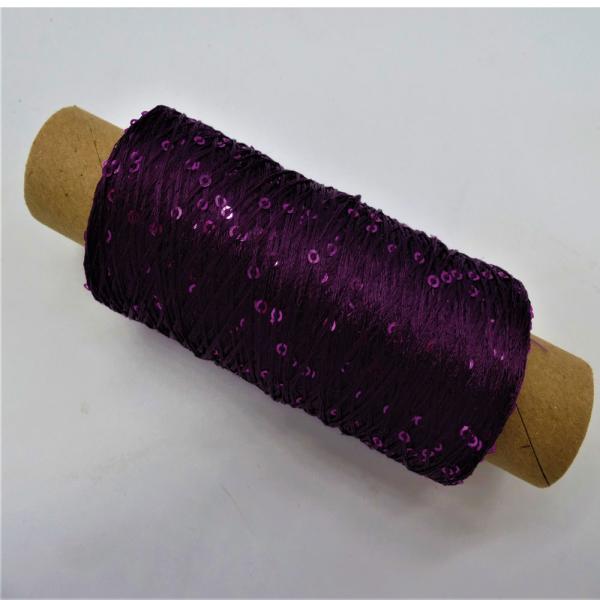 Pailletten Beilaufgarn Purple