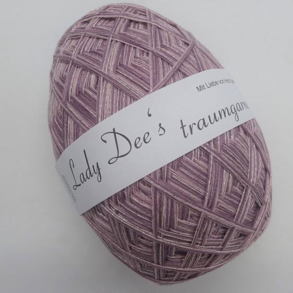 Z041 Lady Dee's ZauberEi Rosenholz mit Glitzer - 200g - 4fädig