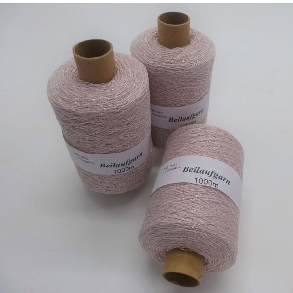 Glitzer Beilaufgarn Flieder-Silber - 3000m - (Packung)