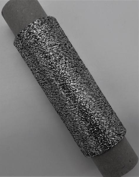 Lurex Schwarz/Silber - 1000m