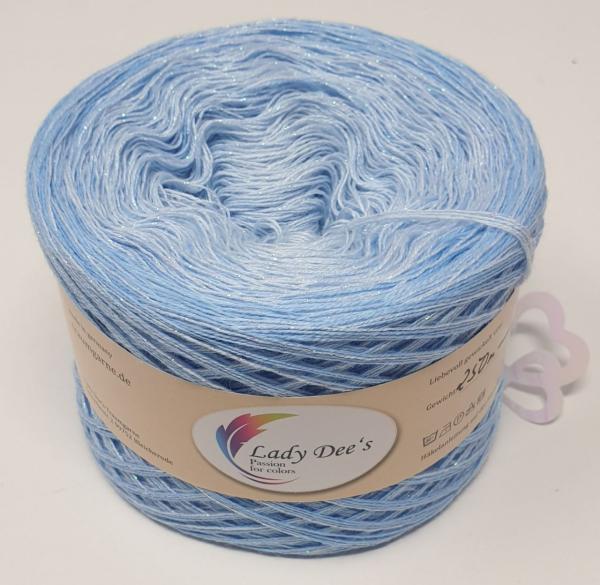 Lady Dee's Mini-Blue Ice - 250m + Anleitung Sternchen Bonita