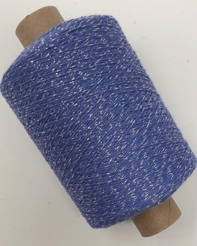 Glitzer Beilaufgarn Violett/Silber -  3000m - (Packung)